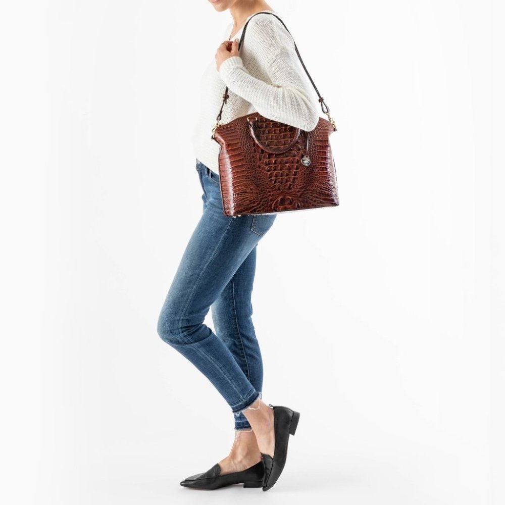 NWT BRAHMIN CHIFFON MARE OMBRE LG DUXBURY BAG - Picture 6 of 6